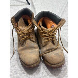 Timberland Pro Boot Men's Size 12M Lace Up Ankle Leather Hiking Wheat Brown